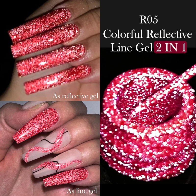 LILYCUTE Reflective Glitter Liner Gel