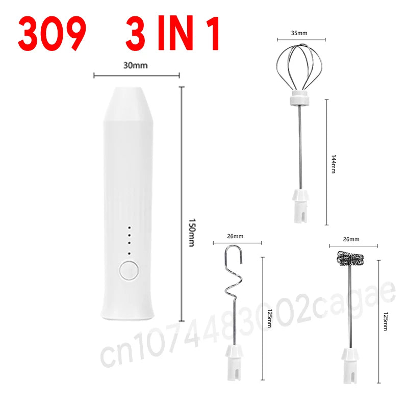Rechargeable Three-Speed Milk Frother