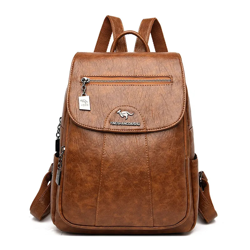 Vintage Genuine Leather Women's Backpack