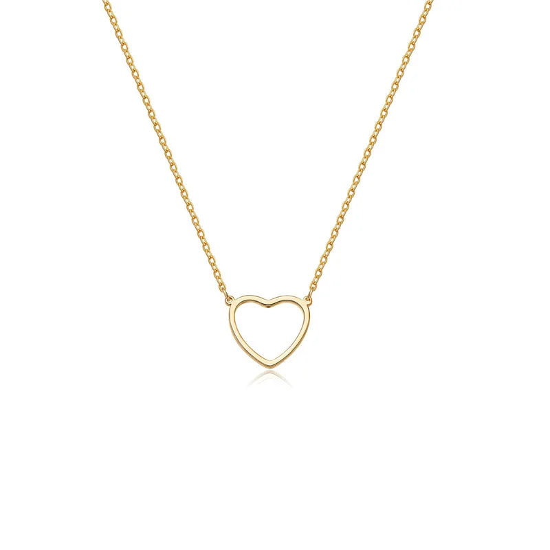 Stainless Heart Pendant Necklace