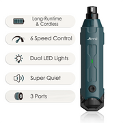 Rechargeable Six-Speed Nail Grinder