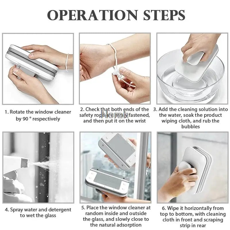 Double-Sided Magnetic Window Cleaner