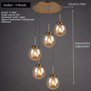 Nordic Glass Pendant Chandelier
