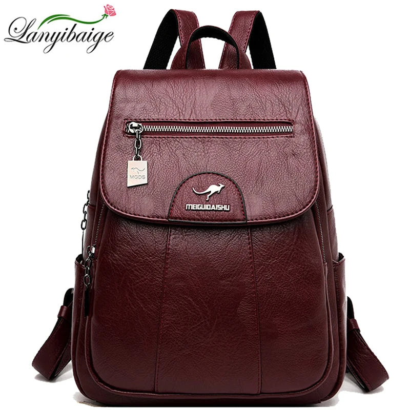 Vintage Genuine Leather Women's Backpack