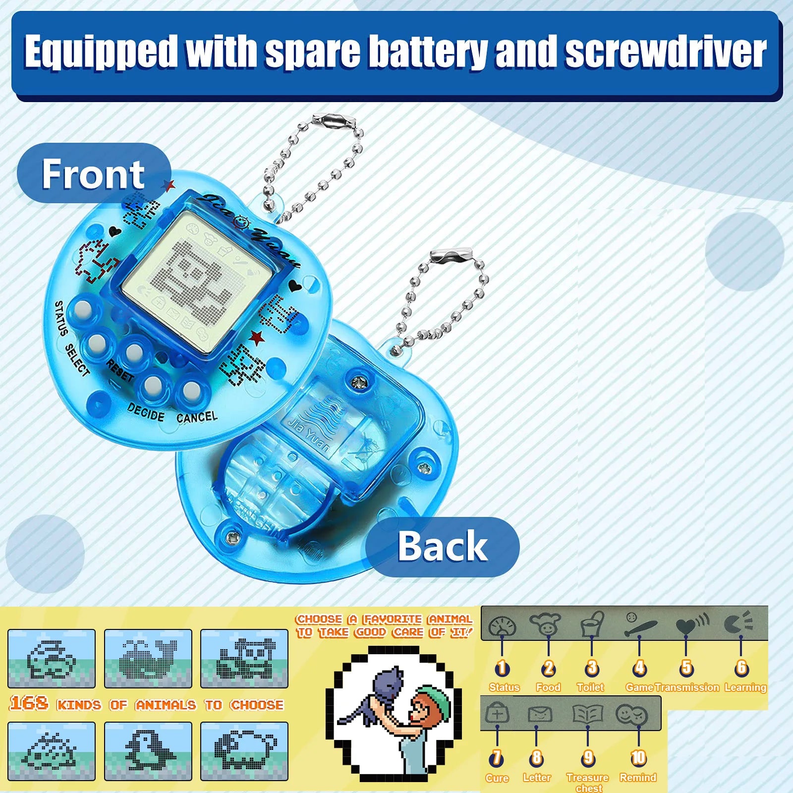 Multilingual Virtual Pet Console