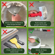 Curved Paint Scraper Set