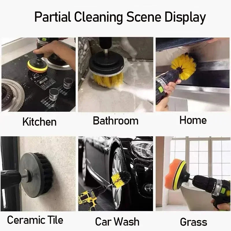 Drill Powered Scrubber Brushes