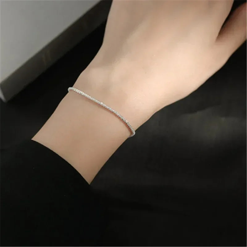 Sparkling Silver Choker Necklace
