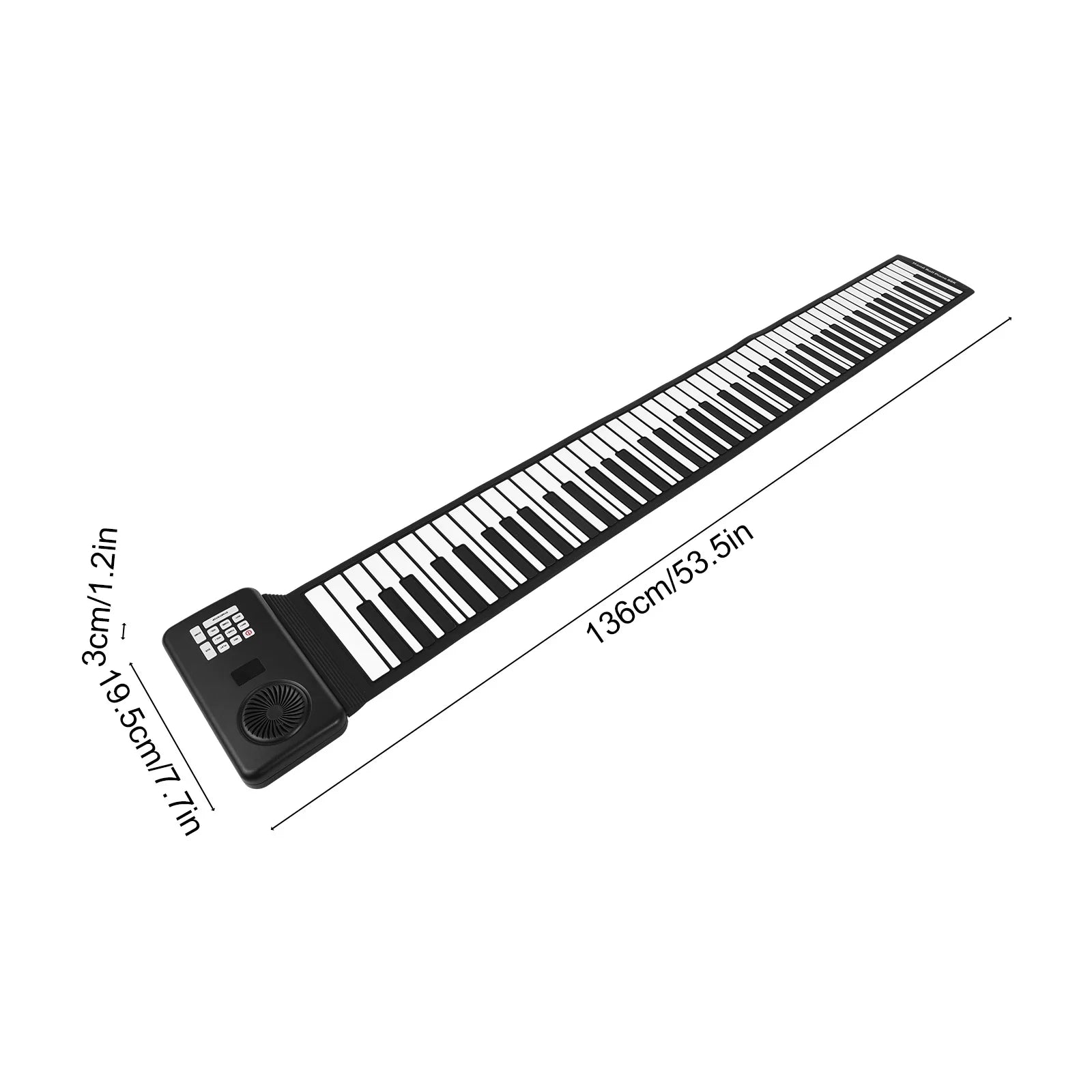 Foldable 88-Key Silicone Piano