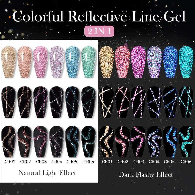 LILYCUTE Reflective Glitter Liner Gel