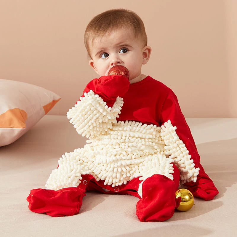 Cotton Long-Sleeve Baby Romper