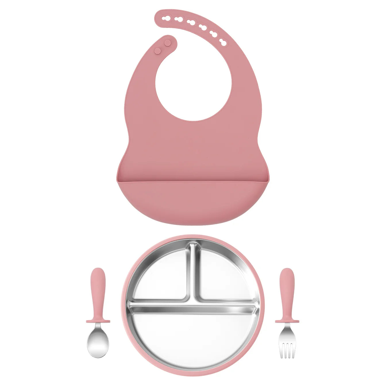 Stainless Silicone Feeding Set