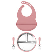 Stainless Silicone Feeding Set