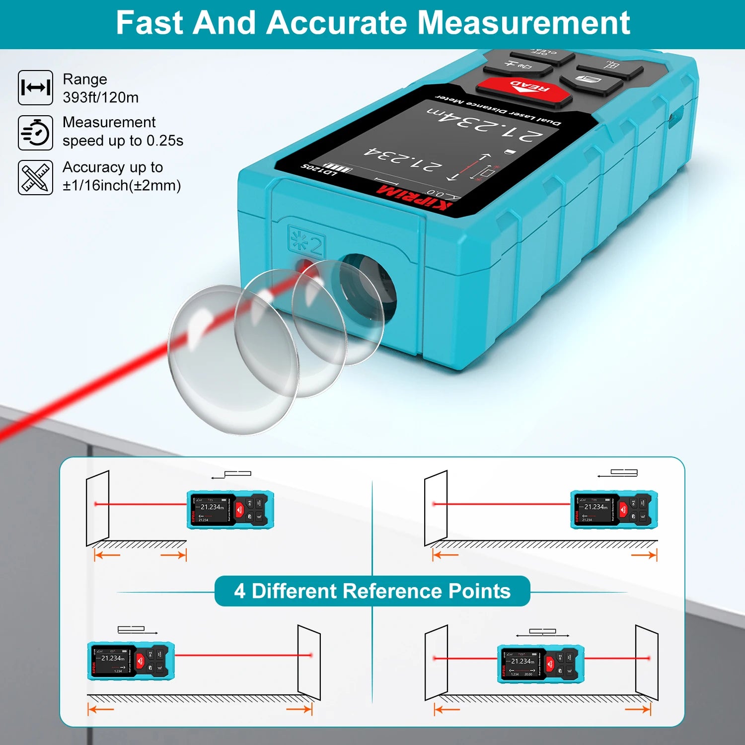 120M Dual Laser Measurer