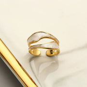 Gold Oil Drip Ring