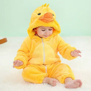 Hooded Animal Baby Romper