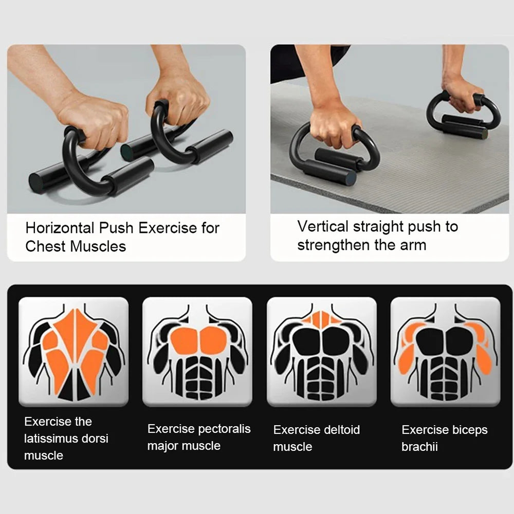 S-Shape Push-Up Training Handles
