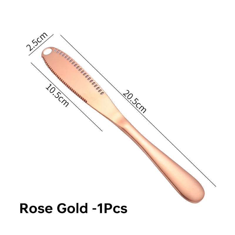 Stainless Three Function Butter Knife