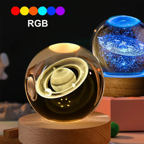 Crystal Cosmos Ball Nightlight