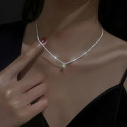 Sparkling Silver Choker Necklace