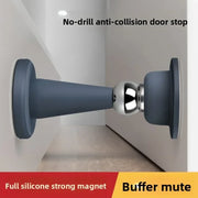No-Drill Silicone Door Stopper