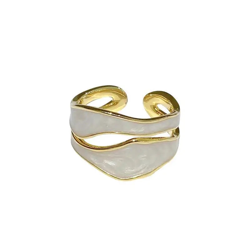 Gold Oil Drip Ring