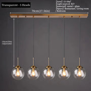Nordic Glass Pendant Chandelier