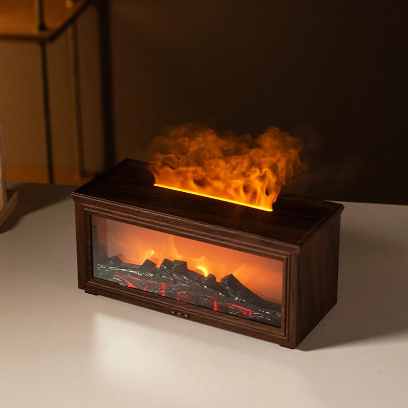 Seven-Color Flame Aroma Diffuser