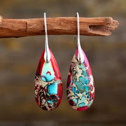 Bohemian Stone Drop Earrings