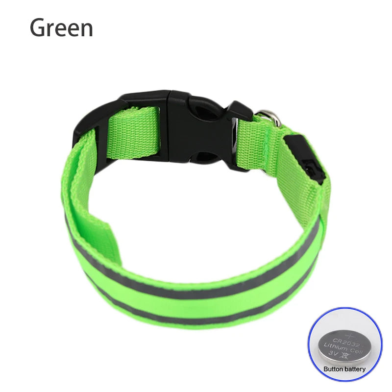 Rechargeable Reflective LED Collar