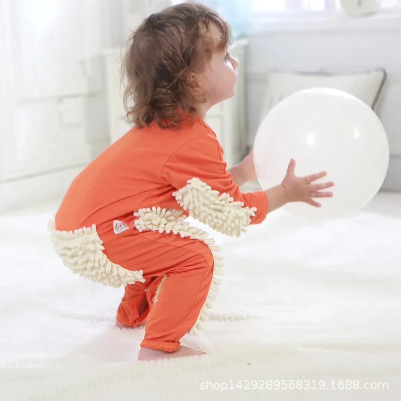 Cotton Long-Sleeve Baby Romper
