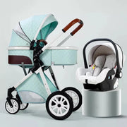 Foldable 3-in-1 Baby Stroller