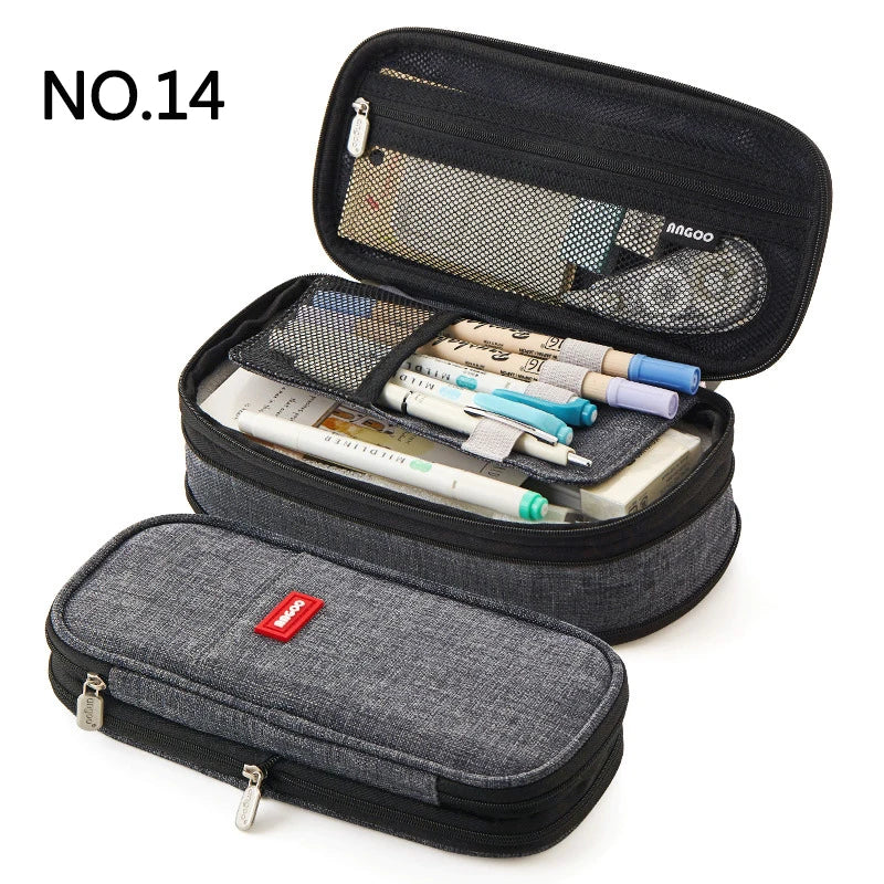 Double Layer Large Pencil Case