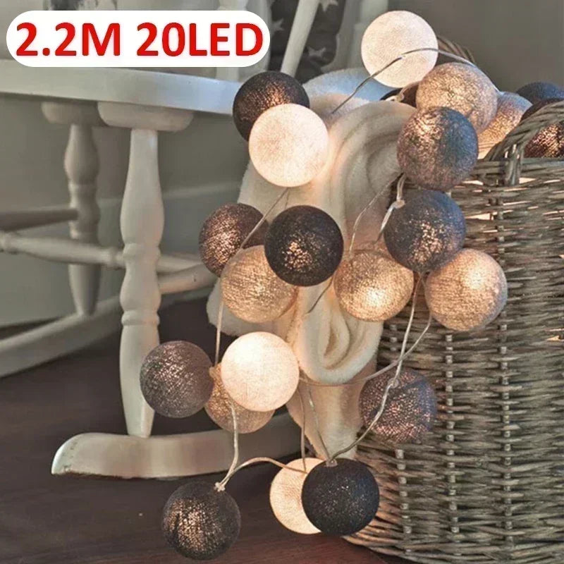 20LED Rattan Ball Lights