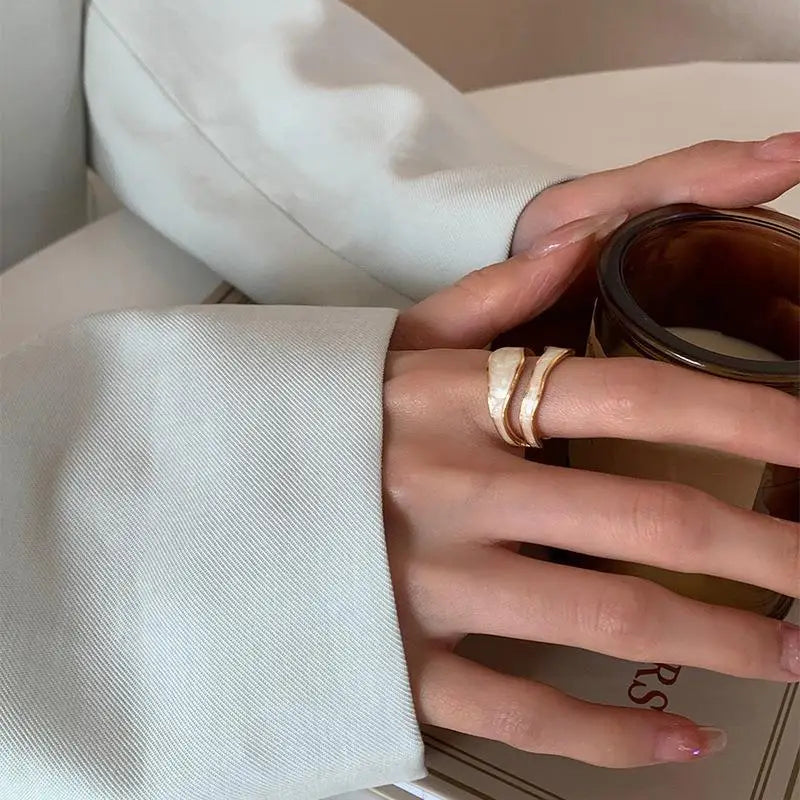 Gold Oil Drip Ring