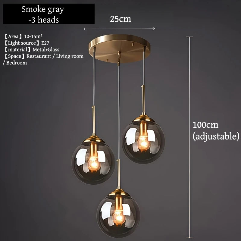 Nordic Glass Pendant Chandelier
