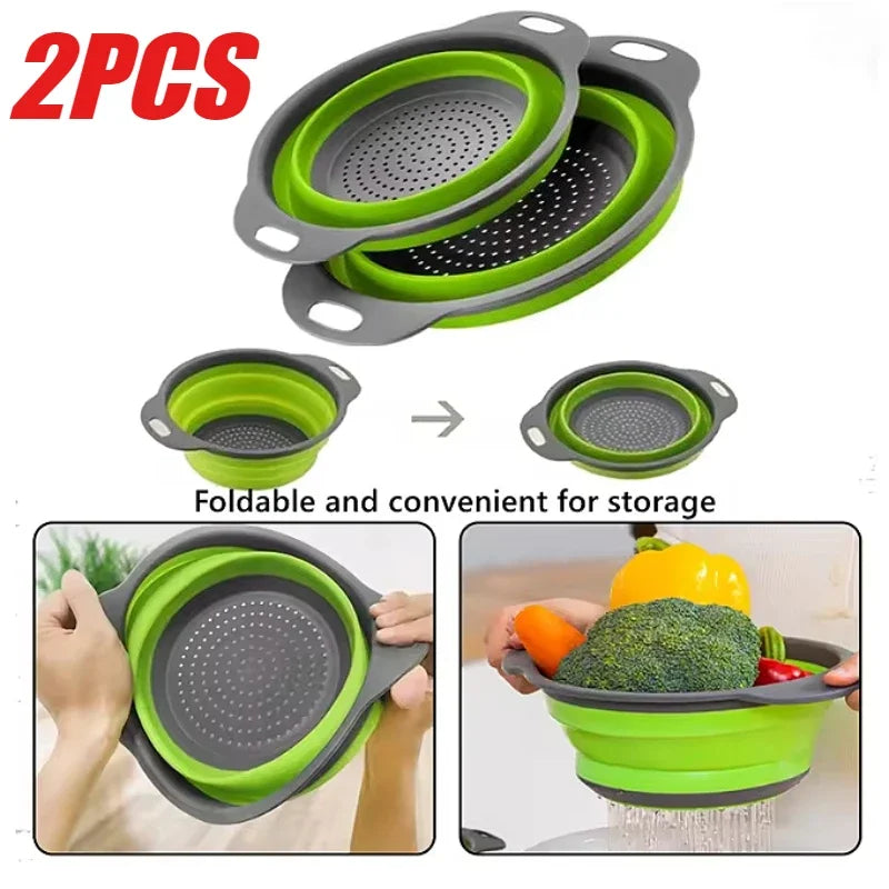 Foldable Silicone Colander Set