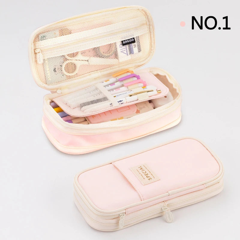 Double Layer Large Pencil Case