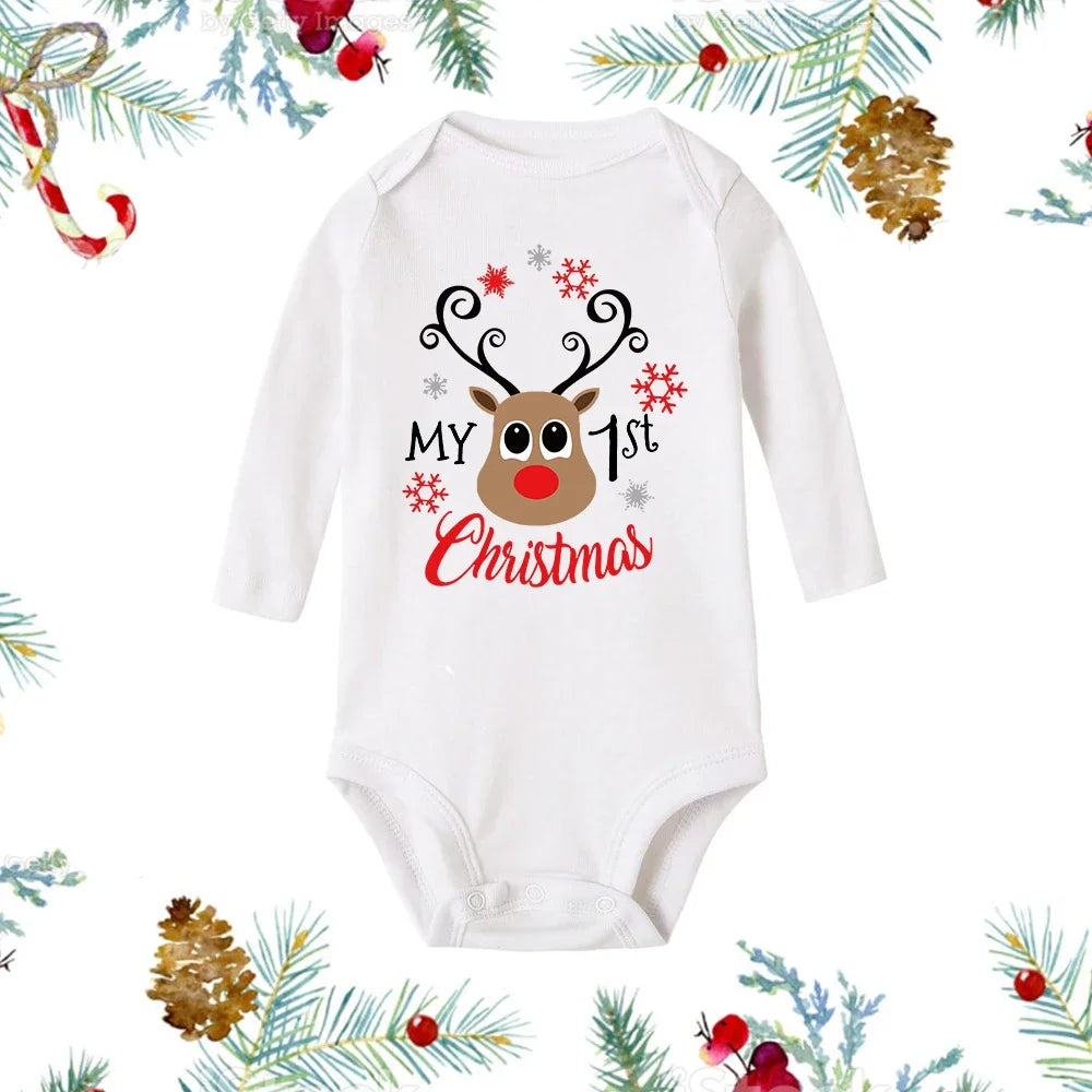 Christmas Snowman Baby Romper