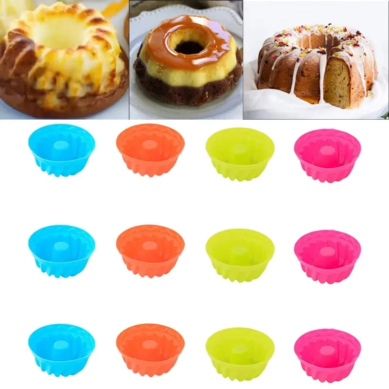 Reusable Silicone Cupcake Mold Set