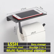 No-Drill Stainless Paper Holder
