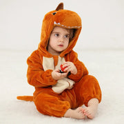 Hooded Animal Baby Romper
