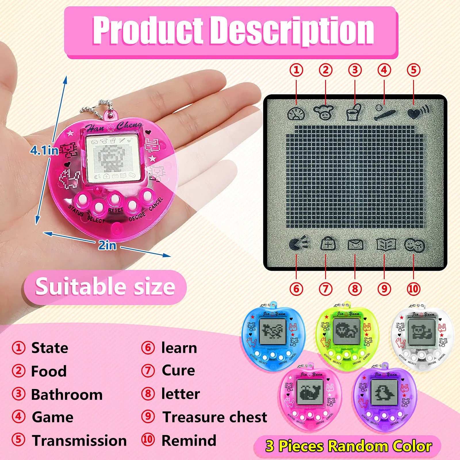 Multilingual Virtual Pet Console