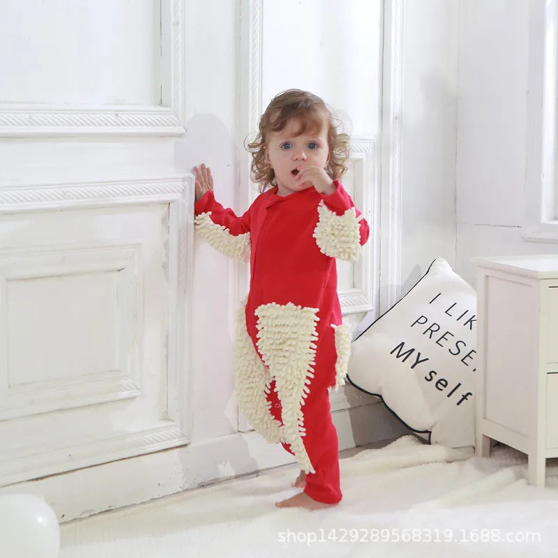 Cotton Long-Sleeve Baby Romper