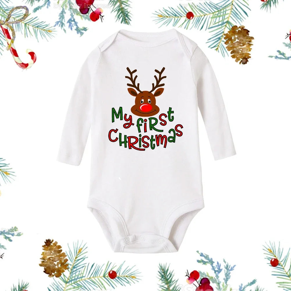 Christmas Snowman Baby Romper