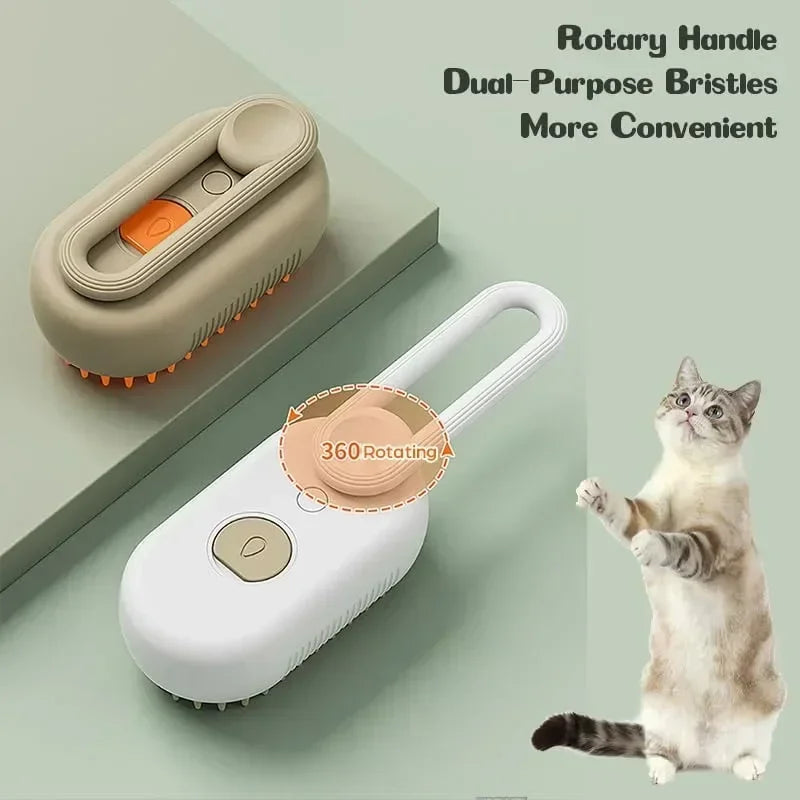3-in-1 Steam Grooming Brush