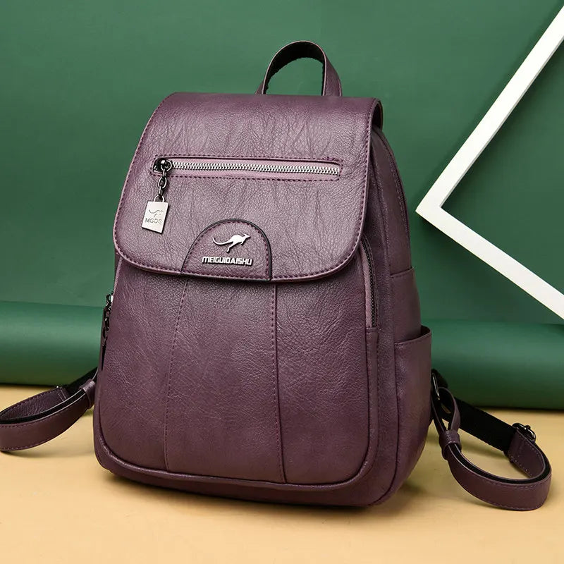 Vintage Genuine Leather Women's Backpack