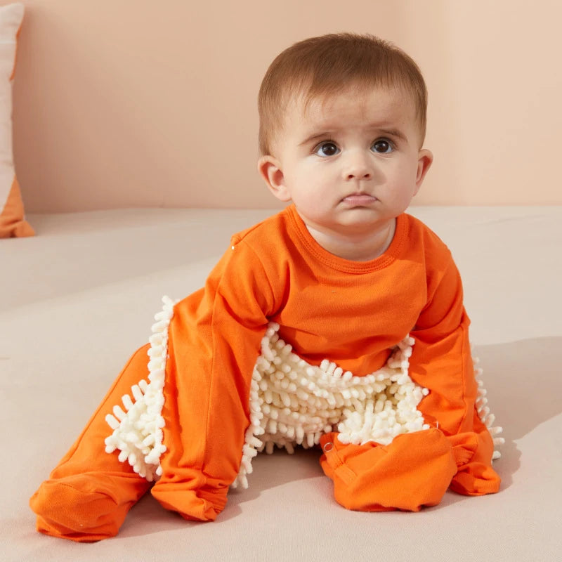 Cotton Long-Sleeve Baby Romper