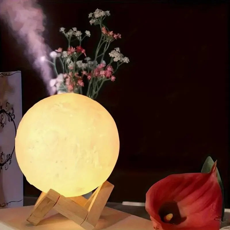 Glowing Galaxy Moon Nightlight