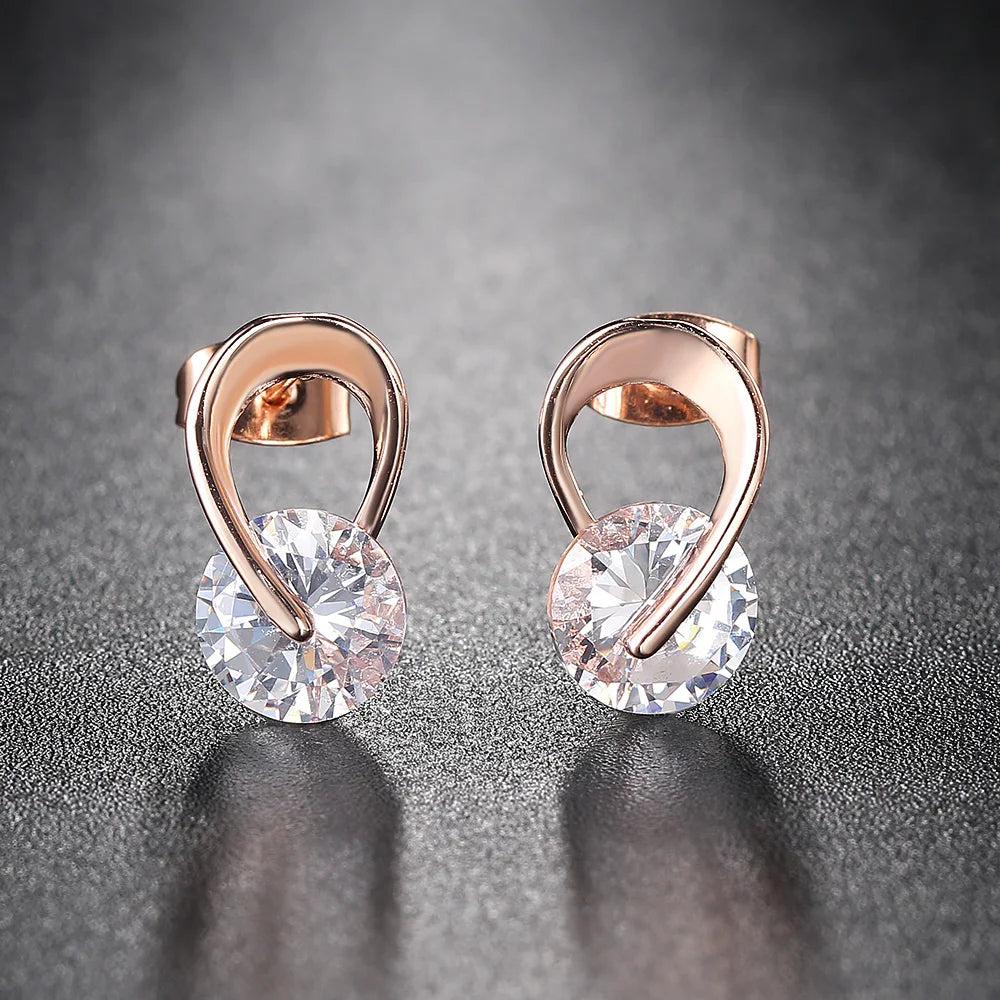 Cubic Zirconia Stud Earrings